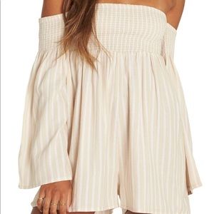 striped long sleeve billabong romper